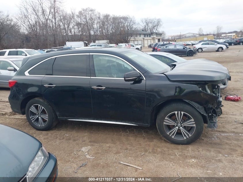 2017 Acura Mdx VIN: 5FRYD4H39HB020837 Lot: 41217037