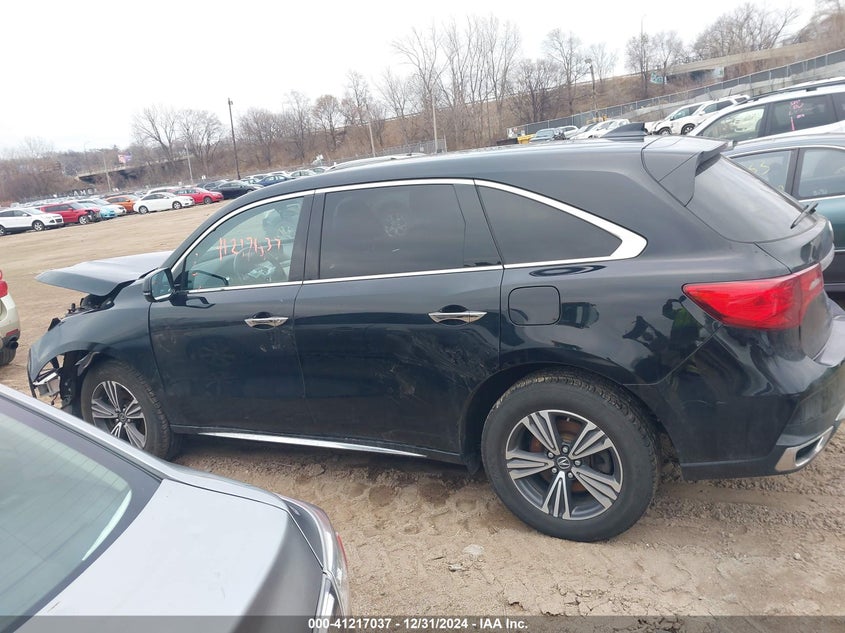 2017 Acura Mdx VIN: 5FRYD4H39HB020837 Lot: 41217037