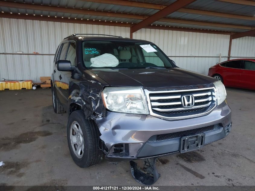 VIN 5FNYF3H27FB025478 2015 Honda Pilot, LX no.6