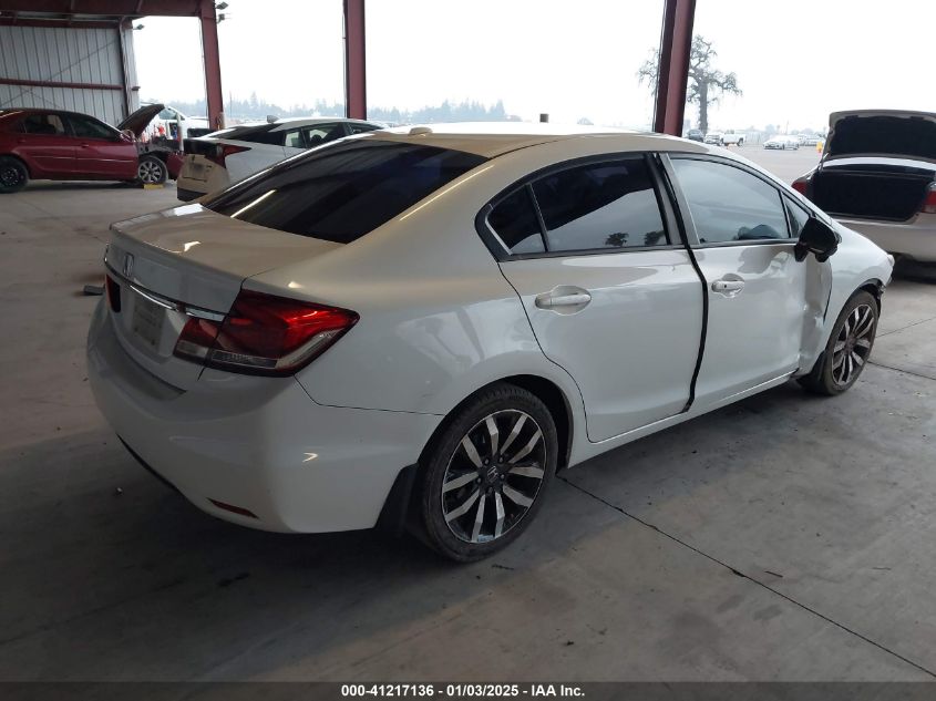 VIN 19XFB2F99EE269750 2014 Honda Civic, Ex-L no.4