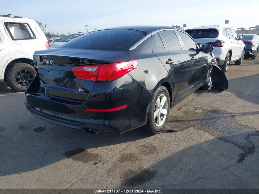 VIN KNAGM4A75F5664602 2015 KIA OPTIMA no.4