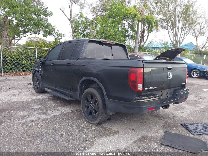 VIN 5FPYK3F89HB016925 2017 Honda Ridgeline, Black E... no.3