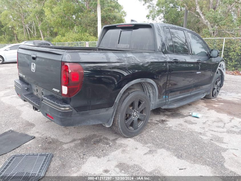 VIN 5FPYK3F89HB016925 2017 Honda Ridgeline, Black E... no.4