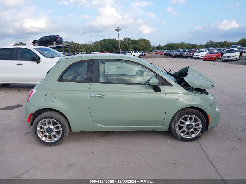 2012 Fiat 500 Pop VIN: 3C3CFFAR6CT381053 Lot: 41217386