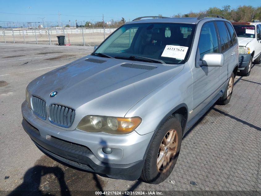 2006 BMW X5 3.0I VIN: 5UXFA13576LY38231 Lot: 41217624