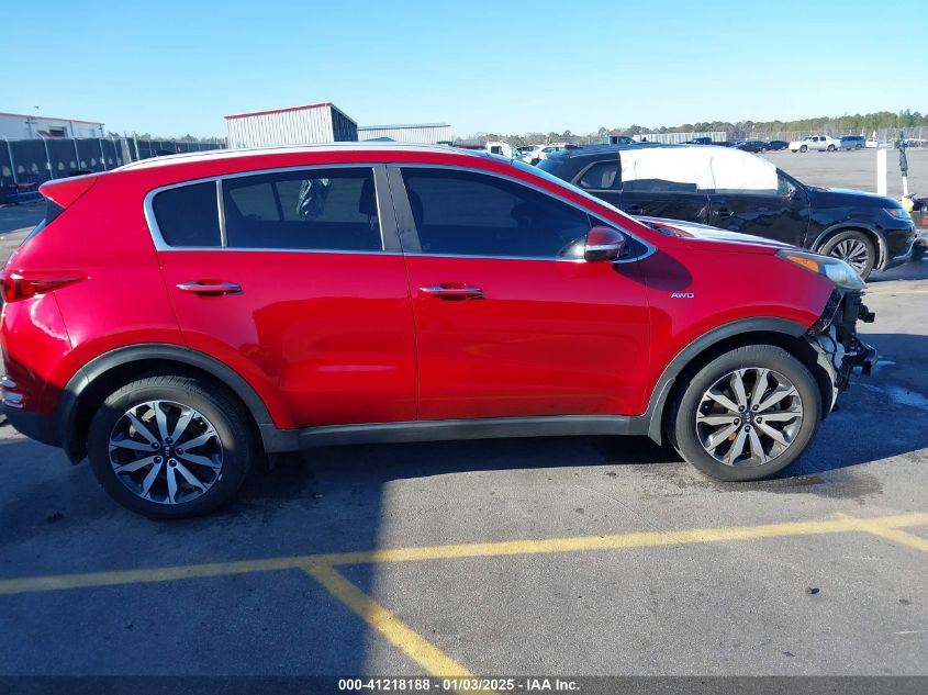 VIN KNDPNCAC8H7278996 2017 KIA Sportage, EX no.14