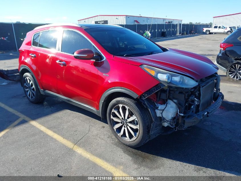 VIN KNDPNCAC8H7278996 2017 KIA Sportage, EX no.1