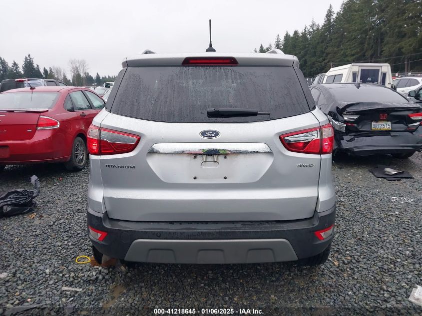 2018 Ford Ecosport Titanium VIN: MAJ6P1WL3JC197684 Lot: 41218645