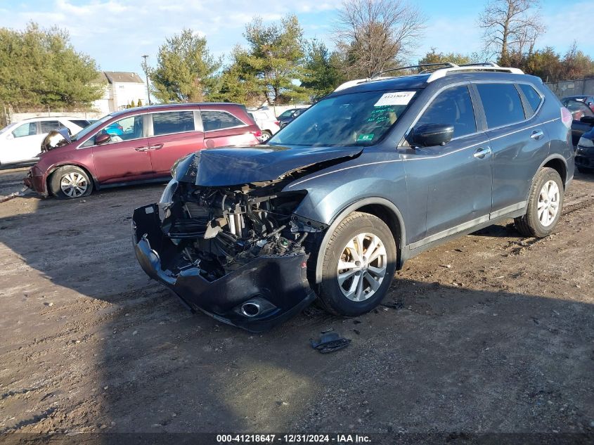 2016 Nissan Rogue Sv VIN: 5N1AT2MV0GC869568 Lot: 41218647