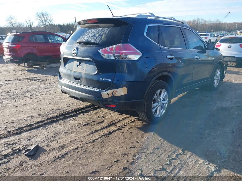 2016 Nissan Rogue Sv VIN: 5N1AT2MV0GC869568 Lot: 41218647