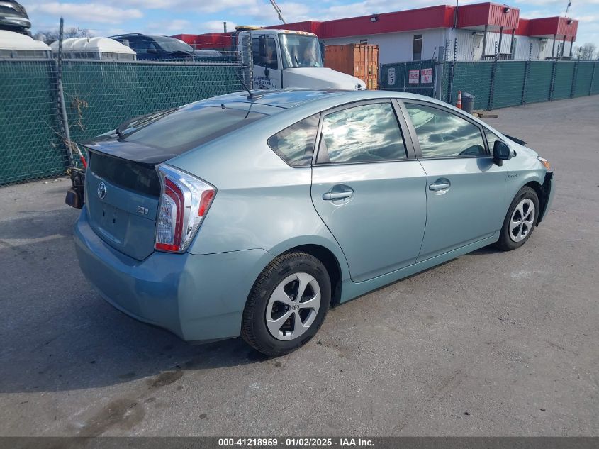 VIN JTDKN3DU9E1775827 2014 Toyota Prius no.4