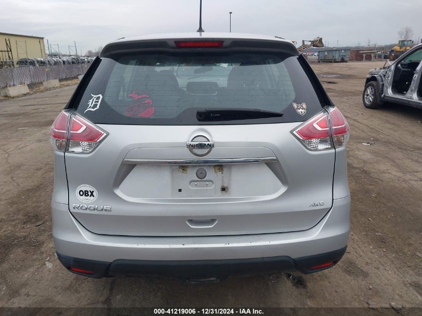 2016 Nissan Rogue S VIN: 5N1AT2MV3GC915104 Lot: 41219006