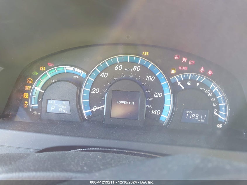 2012 TOYOTA CAMRY HYBRID VIN: 4T1BD1FK8CU046194