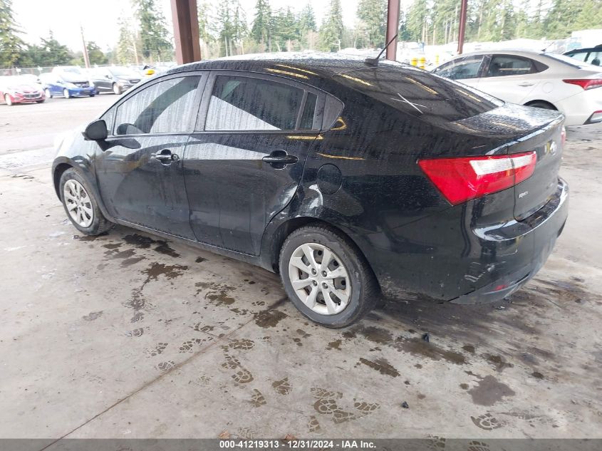 VIN KNADM4A32E6395998 2014 KIA Rio, LX no.3