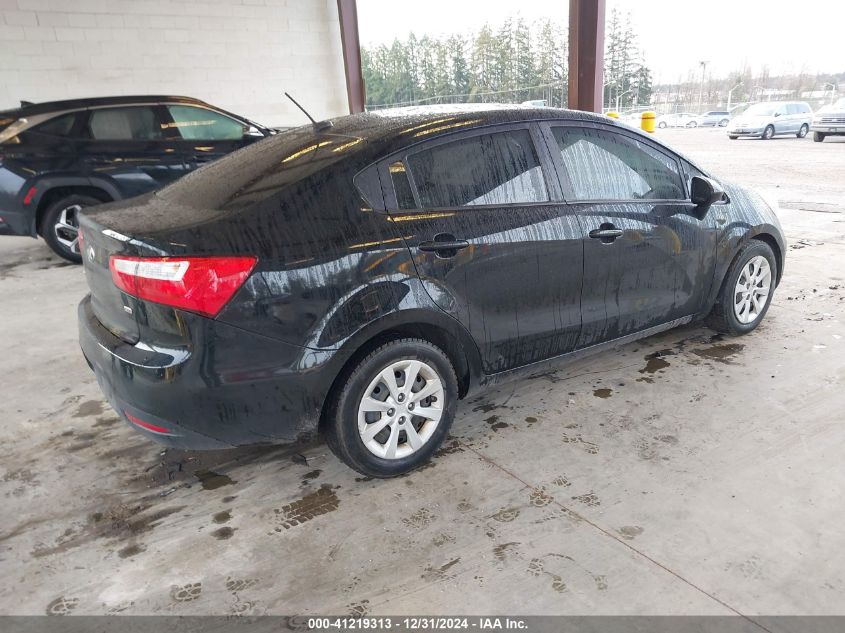 VIN KNADM4A32E6395998 2014 KIA Rio, LX no.4