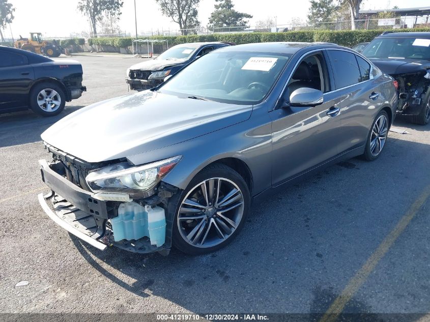 VIN JN1BV7AP9EM676481 2014 Infiniti Q50, Premium no.2