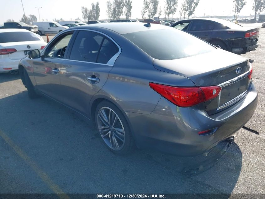 VIN JN1BV7AP9EM676481 2014 Infiniti Q50, Premium no.3