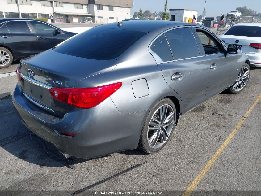 VIN JN1BV7AP9EM676481 2014 Infiniti Q50, Premium no.4