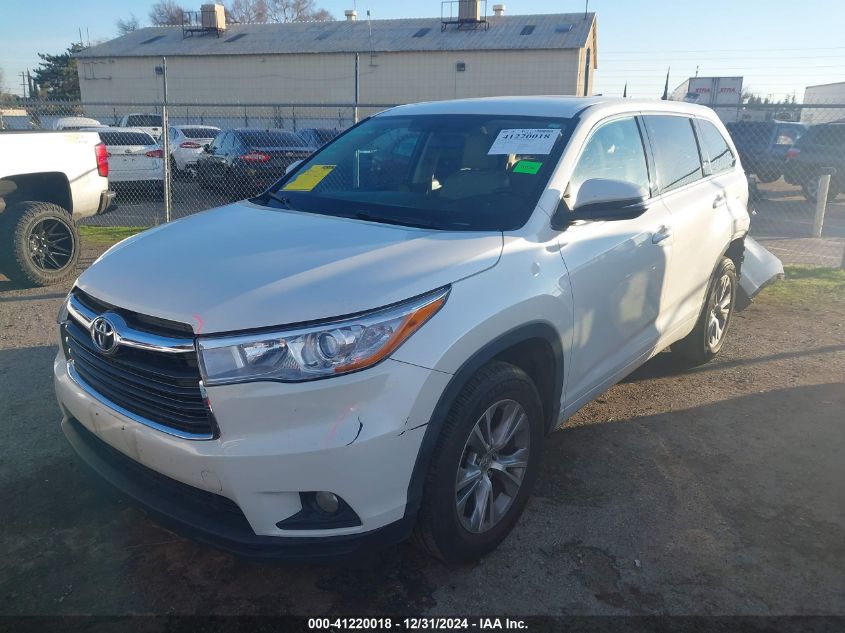 VIN 5TDZKRFH2FS081494 2015 TOYOTA HIGHLANDER no.2