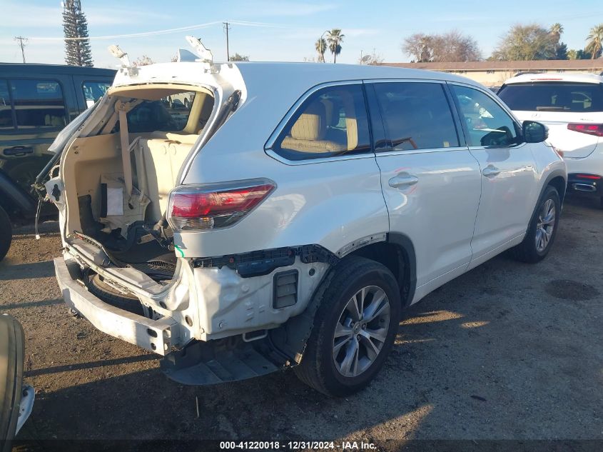 VIN 5TDZKRFH2FS081494 2015 TOYOTA HIGHLANDER no.4