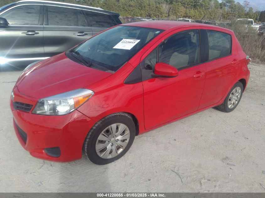 VIN JTDKTUD31DD566727 2013 Toyota Yaris, LE no.2