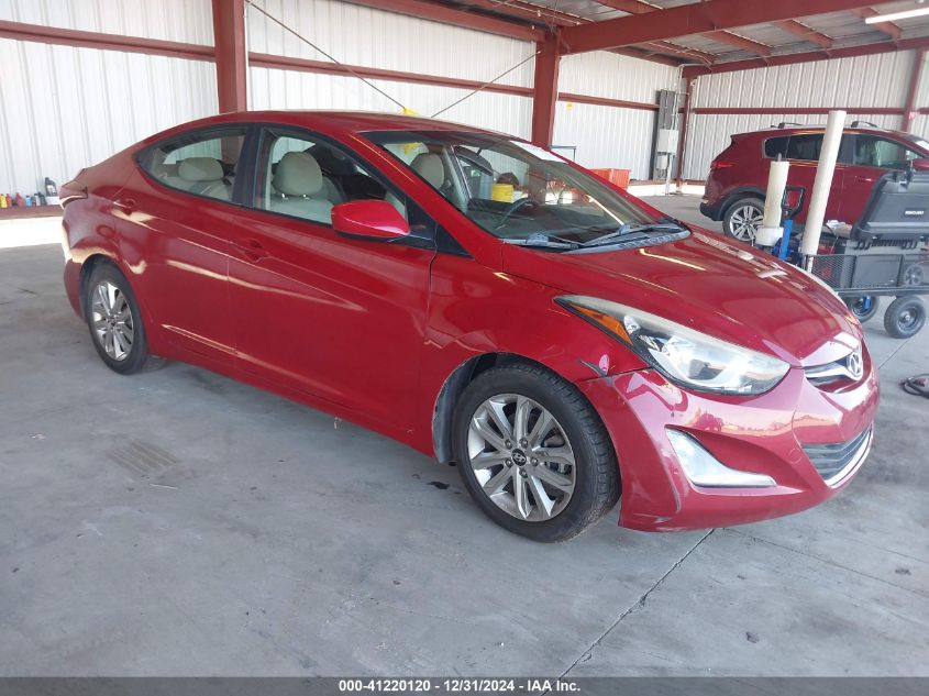 VIN KMHDH4AE8FU253799 2015 Hyundai Elantra, SE no.1