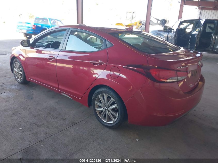 VIN KMHDH4AE8FU253799 2015 Hyundai Elantra, SE no.3