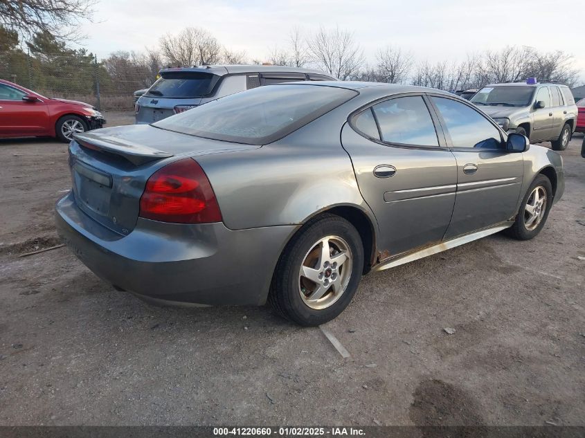 2004 Pontiac Grand Prix Gt1 VIN: 2G2WP522X41363812 Lot: 41220660