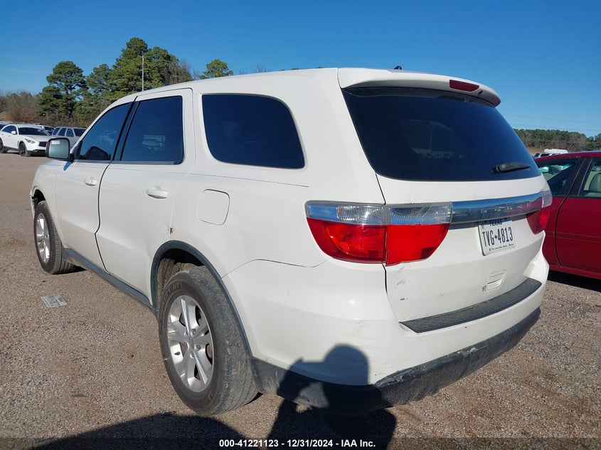 Vin: 1c4rdhag8cc271221, lot: 41711446, dodge durango sxt 20123