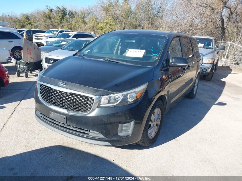 VIN KNDMB5C15G6160606 2016 KIA Sedona, LX no.2