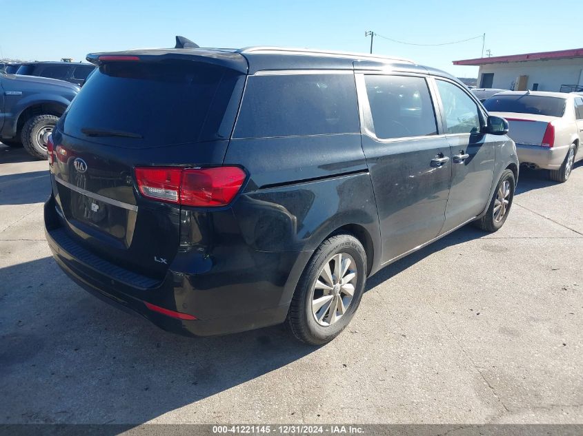 VIN KNDMB5C15G6160606 2016 KIA Sedona, LX no.4