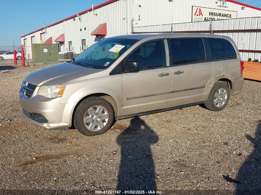 VIN 2C4RDGBG5DR506076 2013 DODGE GRAND CARAVAN no.2