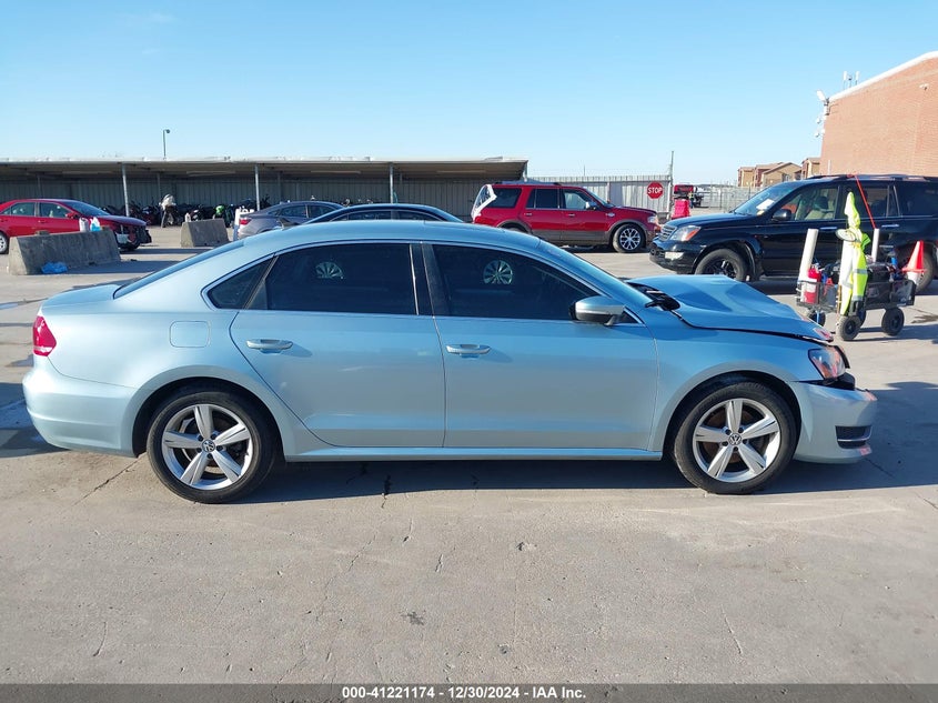 2012 VOLKSWAGEN PASSAT VIN: 1VWBP7A39CC079951