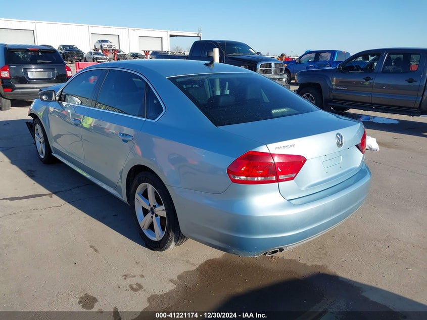 2012 VOLKSWAGEN PASSAT VIN: 1VWBP7A39CC079951