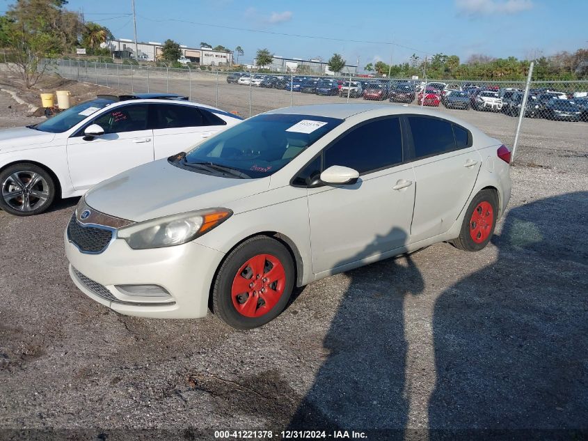 VIN KNAFK4A6XE5253025 2014 KIA FORTE no.2