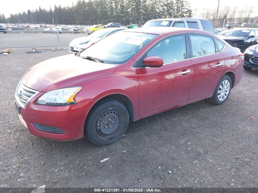 VIN 3N1AB7APXFL649175 2015 NISSAN SENTRA no.2