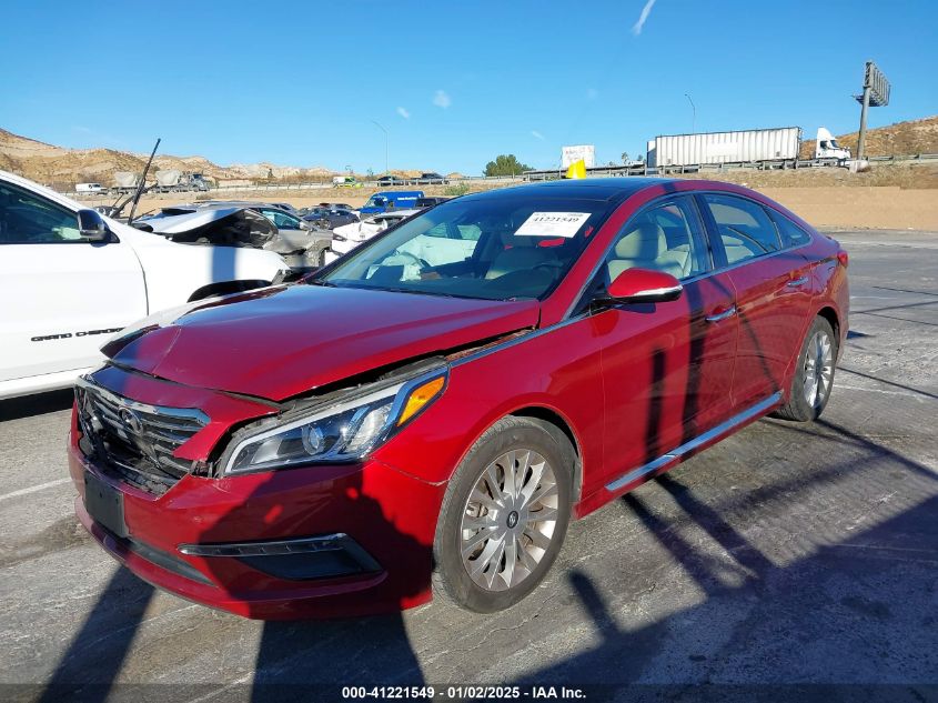 VIN 5NPE34AF4FH128857 2015 Hyundai Sonata, Limited no.2