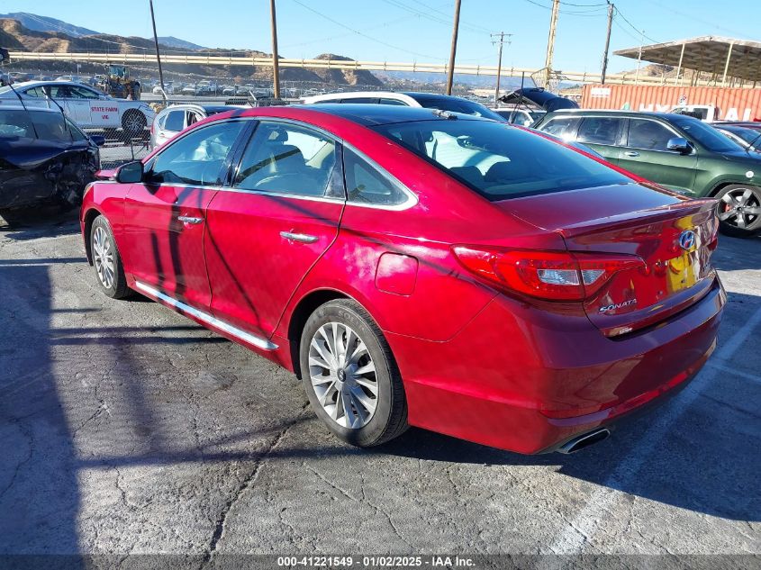 VIN 5NPE34AF4FH128857 2015 Hyundai Sonata, Limited no.3