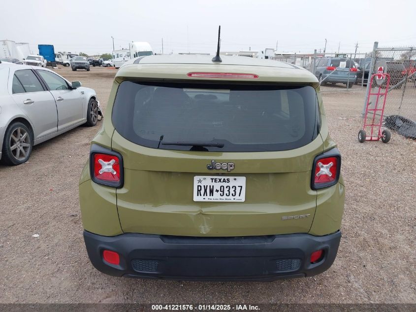 VIN ZACCJAATXFPC13324 2015 Jeep Renegade, Sport no.16