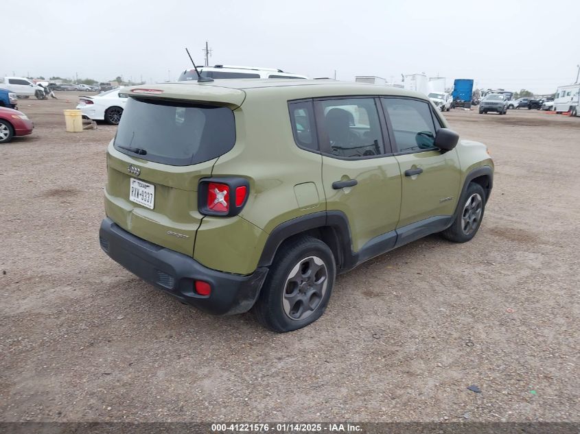 VIN ZACCJAATXFPC13324 2015 Jeep Renegade, Sport no.4