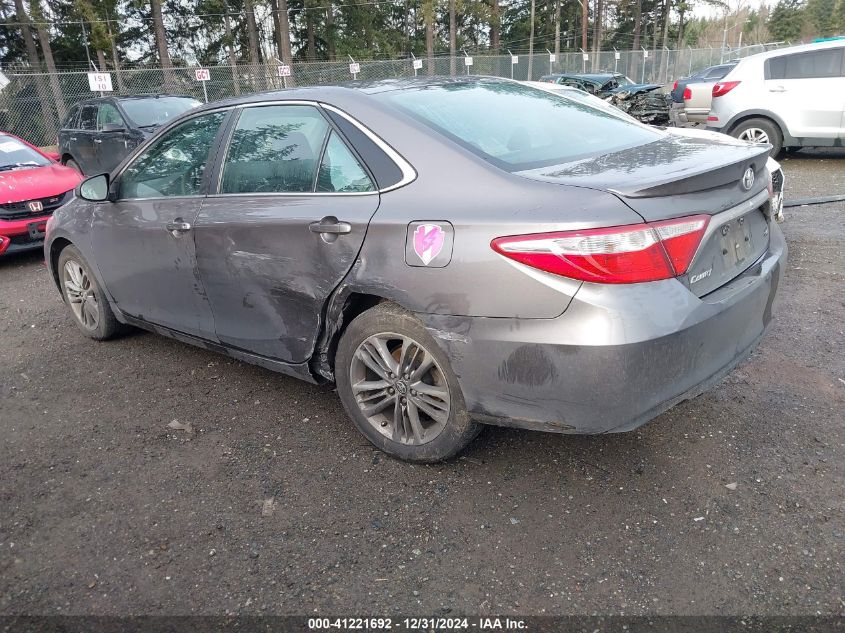 VIN 4T1BF1FK6FU491323 2015 Toyota Camry, SE no.3