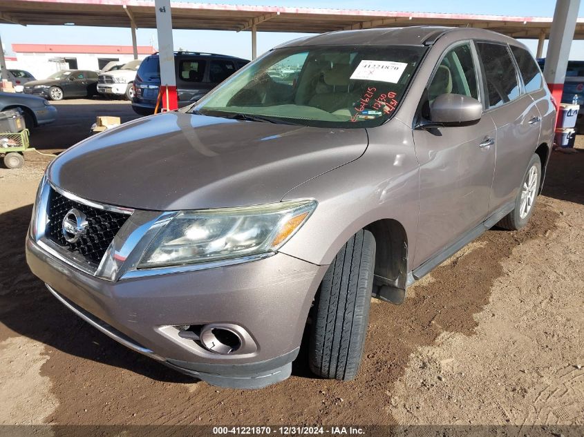 VIN 5N1AR2MMXEC646215 2014 Nissan Pathfinder, S no.2