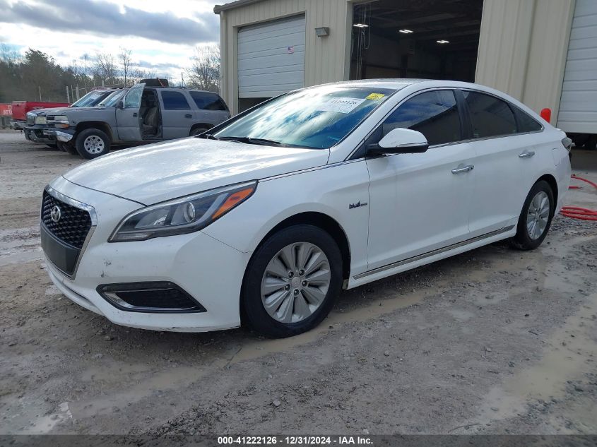 VIN KMHE24L19GA010747 2016 Hyundai Sonata, Hybrid SE no.2