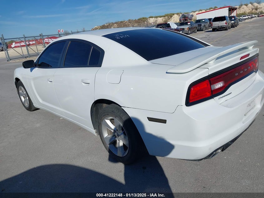 Vin: 2c3cdxbgxdh688759, lot: 41712471, dodge charger se 20133