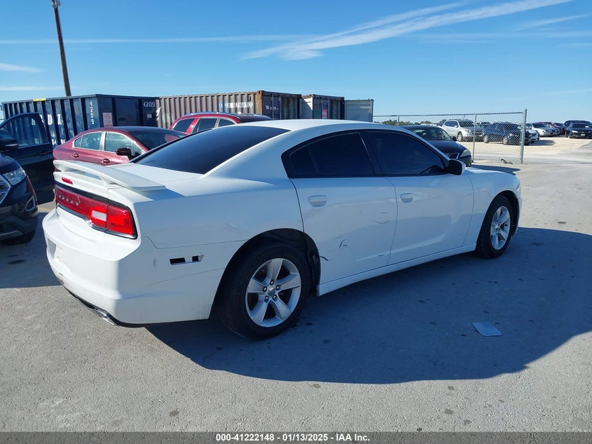 Vin: 2c3cdxbgxdh688759, lot: 41712471, dodge charger se 20134