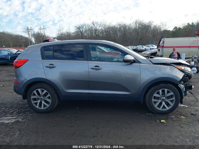 2014 Kia Sportage Lx VIN: KNDPB3ACXE7575658 Lot: 41222779