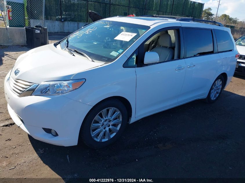 VIN 5TDDK3DC7ES079527 2014 Toyota Sienna, Xle/Limited no.2