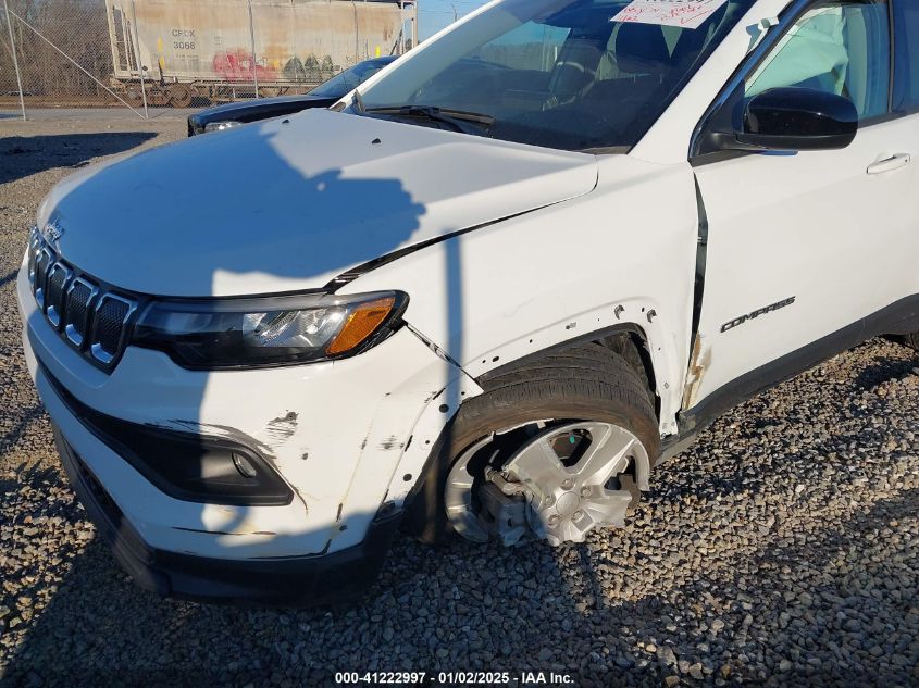 2022 Jeep Compass Latitude 4X4 VIN: 3C4NJDBB7NT169273 Lot: 41222997