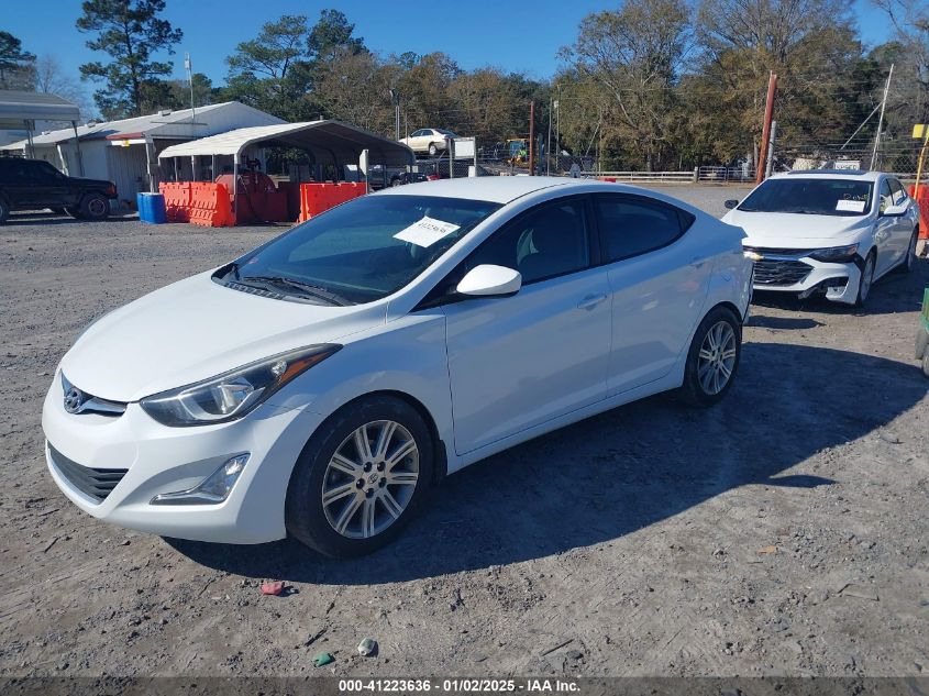 VIN 5NPDH4AE1FH607127 2015 Hyundai Elantra, SE no.2