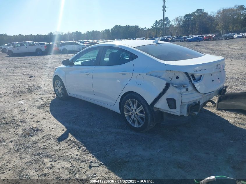 VIN 5NPDH4AE1FH607127 2015 Hyundai Elantra, SE no.3